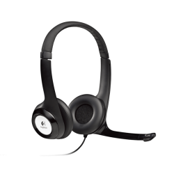 Diadema Logitech H390 negro conector USB control de audio integrado