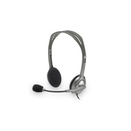 Diadema Logitech H111 gris (un solo conector de 3.5 mm) Mac/Linux/Smartphone