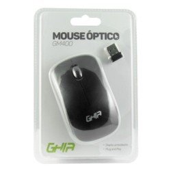 Mouse inalámbrico GM400NG Ghia color negro/gris