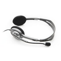 Diadema Logitech H111 gris (un solo conector de 3.5 mm) Mac/Linux/Smartphone