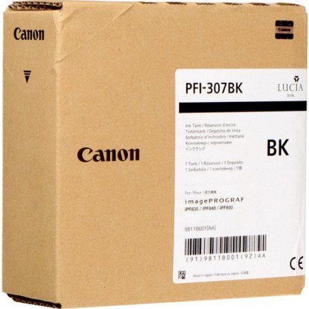 Canon PFI-307BK cartucho de tinta Original Negro
