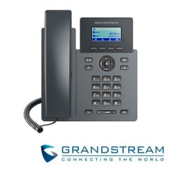 Teléfono IP grado carrier GrandStream GRP2601 2 cuentas SIP 2 líneas compatible con gdms conferencia de 5 vías ehs sin PoE inclu