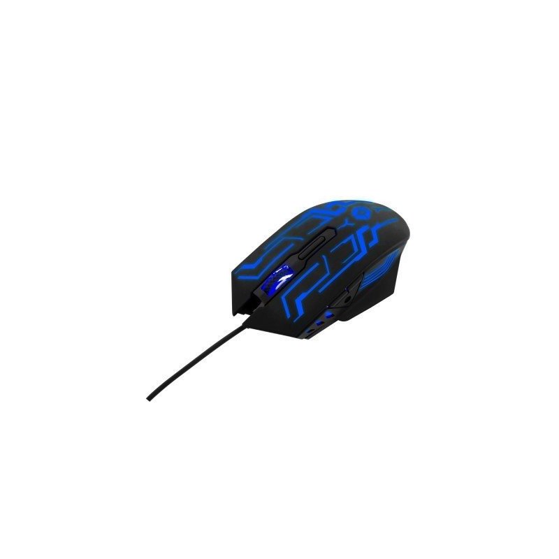 Mouse gamer alámbrico USB RGB Vortred by Perfect Choice negro