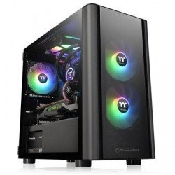 Gabinete Thermaltake V150 TG(CA-1R1-00S1WN-00) - color negro
