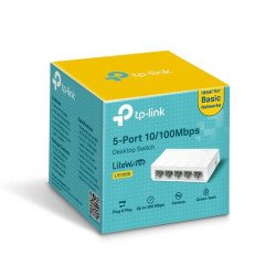 Switch No administrable TP-Link LS1005 - Negro, 3, 7 W, 5 puertos, RJ-45