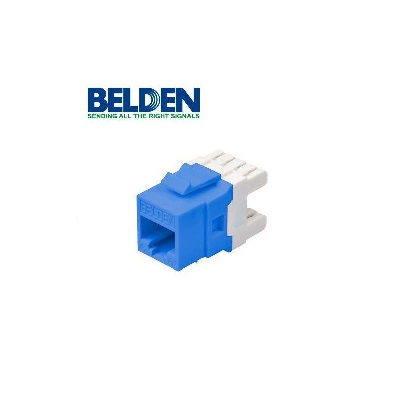 Conector Jack Belden AX104193 RJ45 cat6 568a/b color blue keyconnect