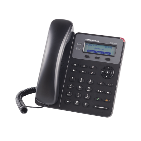 Teléfono IP básico de 1 línea una cuenta SIP con 3 teclas de función programables y conferencia de 3 vas fuente de alimentación