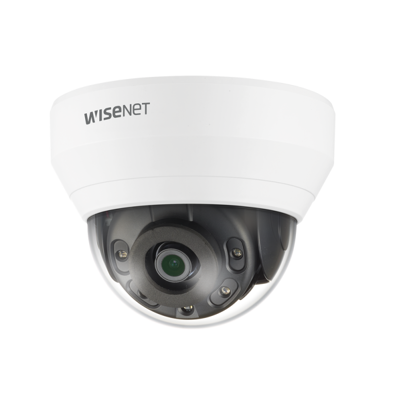 Cámara IP tipo domo interior 5 megapíxel, lente 2.8 mm, IR 20m, WDR 120db, h.265 & wisestream