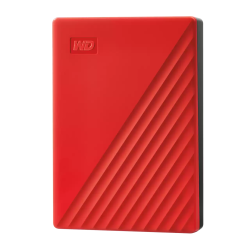 Disco duro externo portátil 4TB WD My Passport rojo 2.5, USB3.0, copia local, encriptación, Win