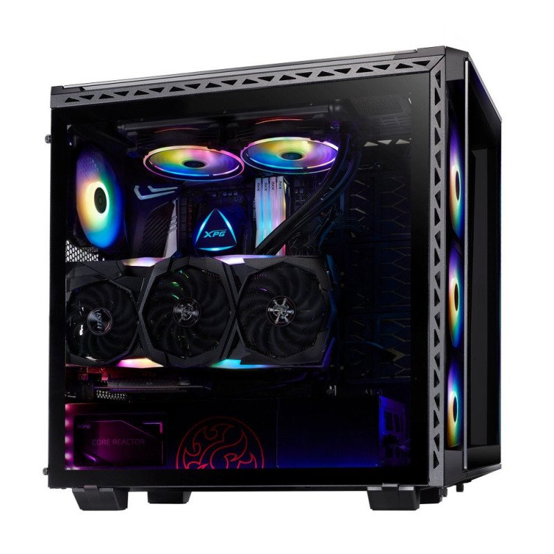Gabinete GAMER Adata Batlecrusier - Media torre, SPCC, Mini-ITX/Micro-ATX/ATX/E-ATX, Negro Gabinete GAMER Adata Batlecrusier - Media torre, SPCC, Mini-ITX/Micro-ATX/ATX/E-ATX, Negro