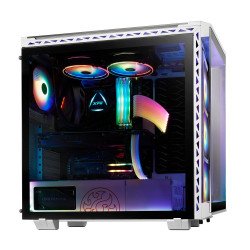 Gabinete GAMER Adata Batlecrusier - Media torre, SPCC, Mini-ITX/Micro-ATX/ATX/E-ATX, Negro