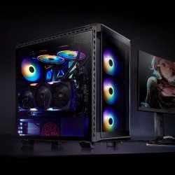 Gabinete GAMER Adata Batlecrusier - Media torre, SPCC, Mini-ITX/Micro-ATX/ATX/E-ATX, Blanco