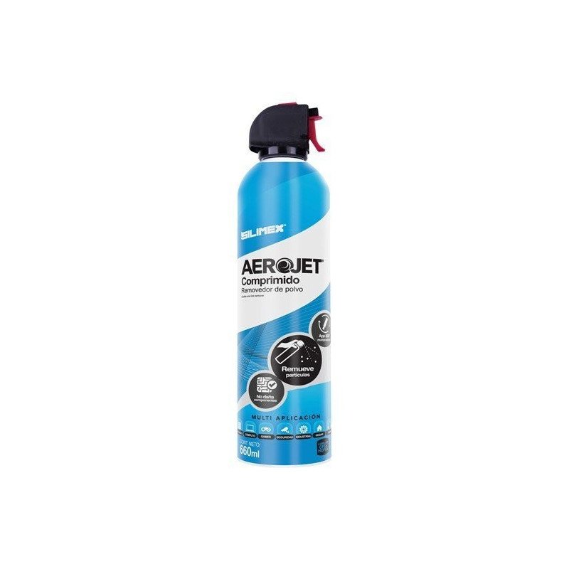 Aire comprimido removedor de polvo Silimex de 660 ml.