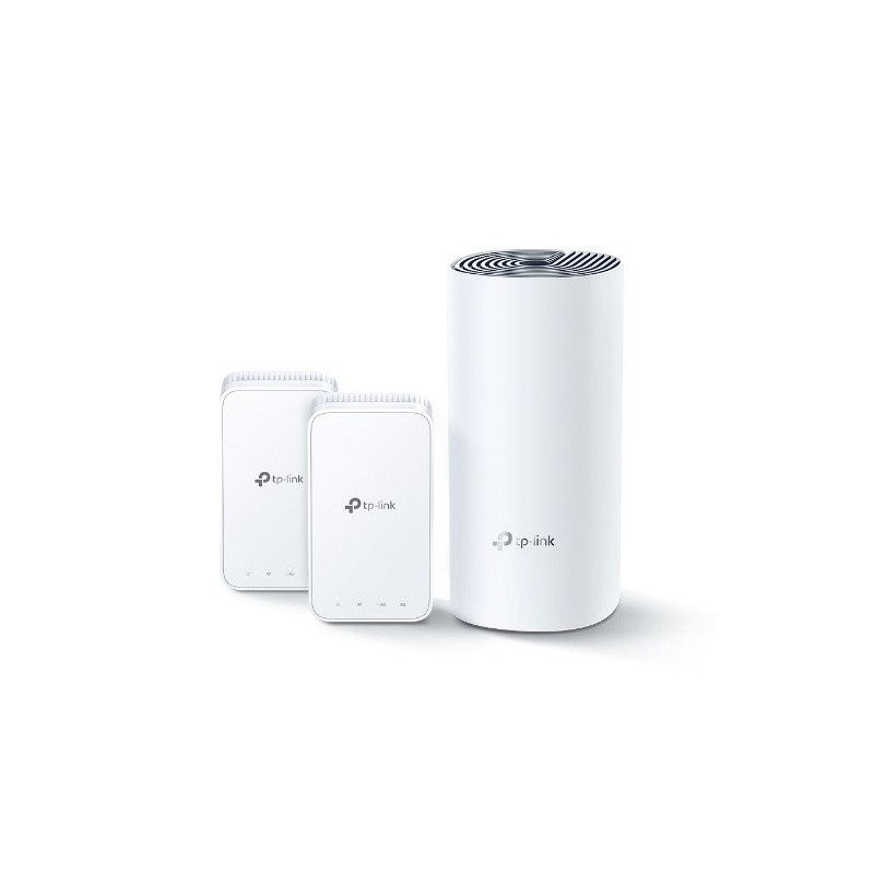 TP-Link Deco E32-Pack AC1200 whole-home sistema wi-fi para el hogar 1 router-deco E4R con 2 puertos 10/100mbps y 1 extensor-dec