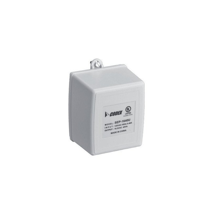 Transformador de 16.5 vca 40va.