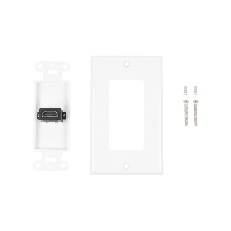Placa de pared 1 puerto HDMI hembra a hembra