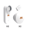 Kit de 2 radios C5X con 2 antenas de (16 dBi), rango de frecuencia ext