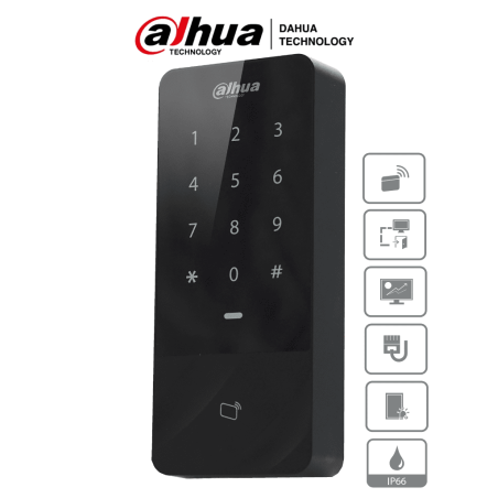 Dahua Technology ASI1201E-D lector de control de acceso Negro