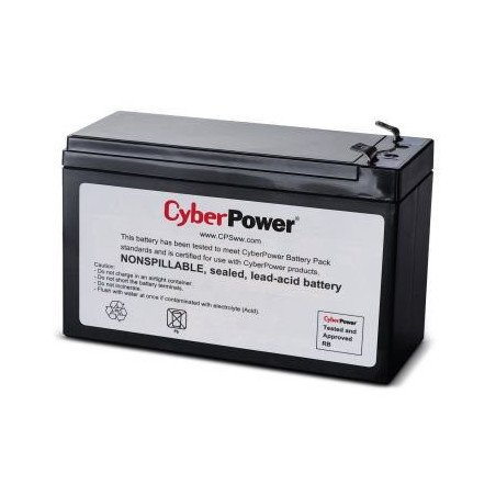 Batería CyberPower (rb1270b) de reemplazo de 12v, 7.2ah. Garantía de 18 meses