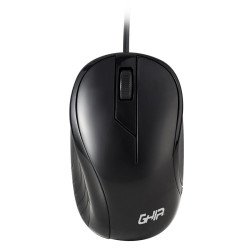 Mouse alámbrico Ghia color negro 1200 DPI