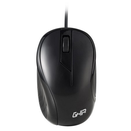 Mouse alámbrico Ghia color negro 1200 DPI
