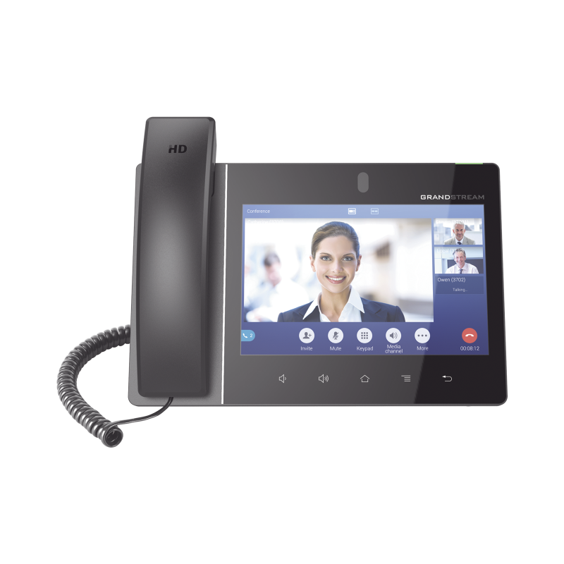 Teléfono IP Android de videoconferencia gigabit con 16 cuentas SIP, pantalla táctil capacitiva de 8 pulgadas, cámara 2megapixele