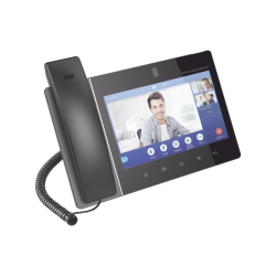 Teléfono IP Android de videoconferencia gigabit con 16 cuentas SIP, pantalla táctil capacitiva de 8 pulgadas, cámara 2megapixele