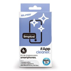 Kit de limpieza app cleaner Silimex para tabletas y teléfonos celulares.