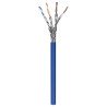 Bobina cable UTP de red cat6a Intellinet 100 cobre rollo 305 metros solida color azul