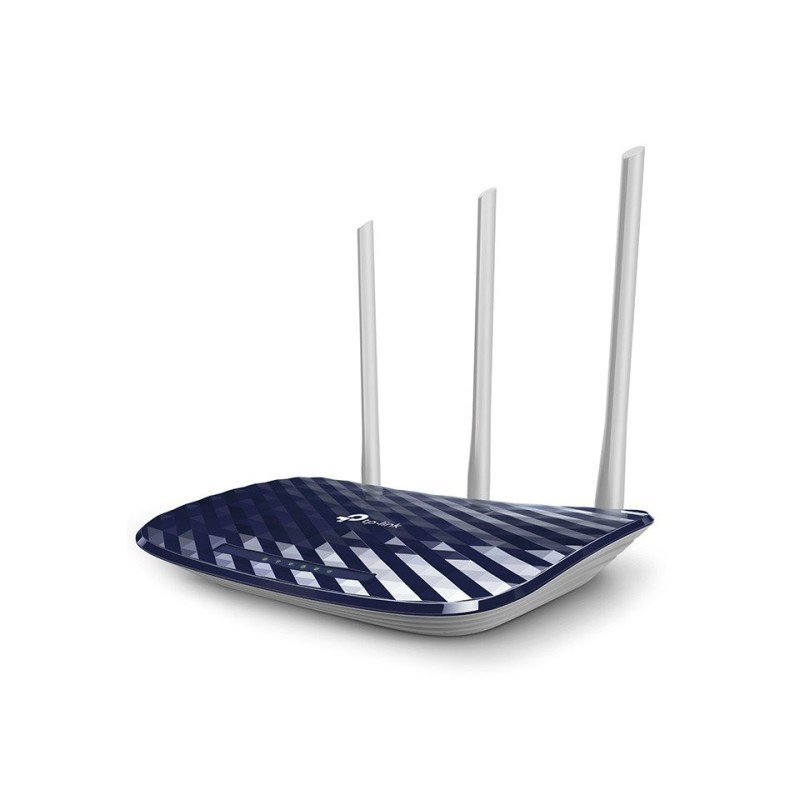 Router inalámbrico TP-Link ac750 dual band 2.4GHz a 300mbps y 5GHz a 433mbps 4 puertos LAN 10/100 1 puerto WAN 10/100 y 3 antena