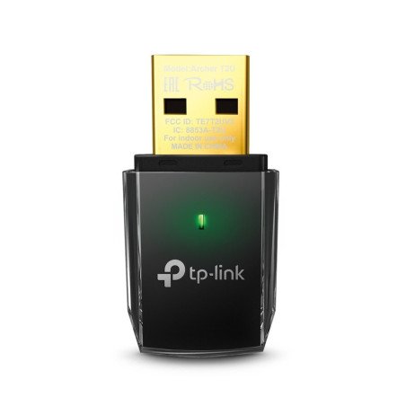 Tarjeta de red USB TP-Link dual band ac600 5GHz 433mbps o 2.4GHz 150mbps 802.11ac/a/n/g/b