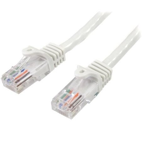Cable de red de 10m blanco Cat5e ethernet RJ45 sin enganches - latiguillo snagless