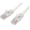 Cable de red de 10m blanco Cat5e ethernet RJ45 sin enganches - latiguillo snagless
