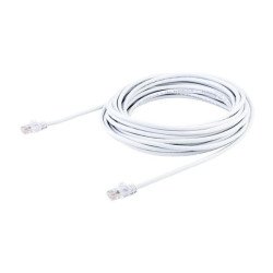 Cable de red de 10m blanco Cat5e ethernet RJ45 sin enganches - latiguillo snagless