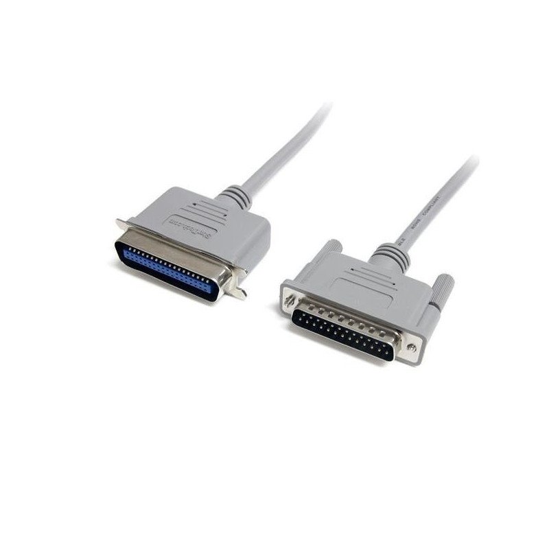 Cable de 1.8m DB25 a Centronics para impresora en paralelo - Startech. Cable de 1.8m DB25 a Centronics para impresora en paralelo - Startech.