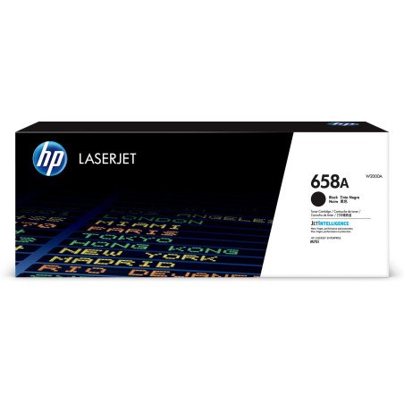 Cartucho Tóner HP Negro 658A - Laser, LaserJet M751, Caja