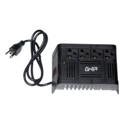 Regulador de voltaje Ghia 1000va, 400w 4 contactos.