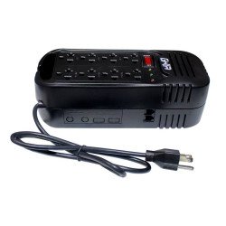 Regulador de voltaje Ghia 1300va, 600w 8 contactos.