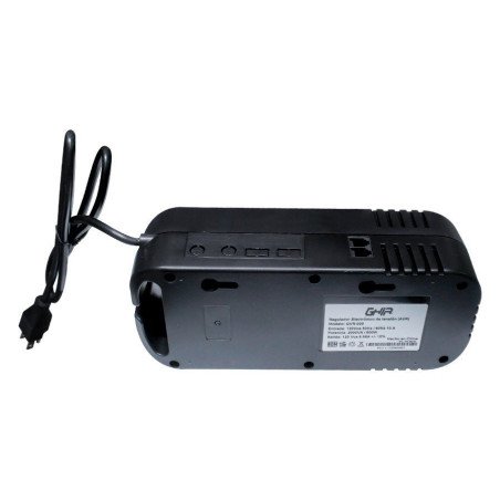Regulador de voltaje Ghia 2000va, 800w 8 contactos.