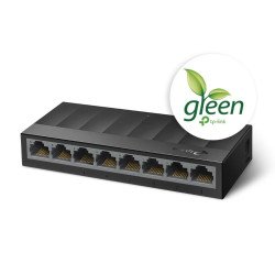 Switch No Administrable 8 Puertos TP-Link LS1008G - Negro, 3.9 W