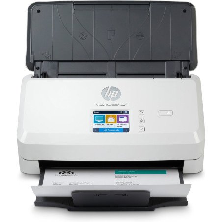 Escáner HP ScanJet Pro N4000 snw, con alimentador de hojas