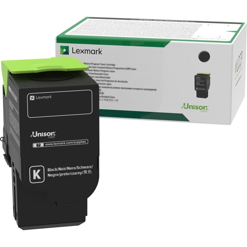 Tóner láser Lexmark, color negro, extra alto rendimiento, hasta 8,500 páginas, para CX622, CX625, CS421, CS521, CX625, CX522