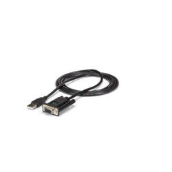 Cable USB a serial StarTech.com - 1 m, USB, RS-232, Negro