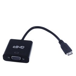 Adaptador Ghia mini HDMI macho a VGA hembra color negro