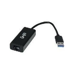 Adaptador Ghia USB 3.0 a red ethernet RJ45 color negro