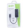 Adaptador Ghia USB 3.1 tipo C a red ethernet RJ45 color negro