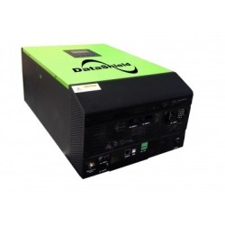 Inversor Cargador Solar Híbrido DATASHIELD IN-5000 - 220VCA, 50 Hz/60 Hz, Red o Generador, Negro con Verde