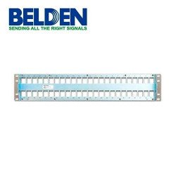 Patch panel Belden AX104564 keyconnect blindado 48-puertos 2URtitanium (vacío)