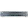 Panel de parcheo Belden AX103255 Cat6 + keyconnect, 48 puertos, 2U, negro