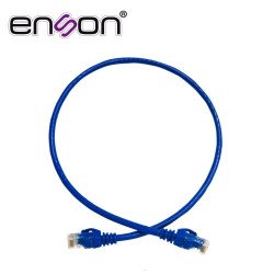 Patchcord UTP cat6 Enson P6006L 60 cm color azul pro-ii 100% cobre
